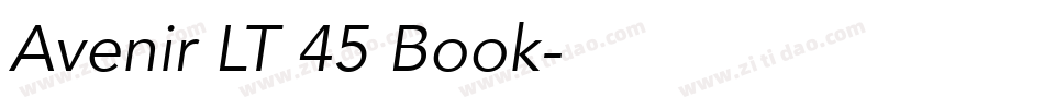 Avenir LT 45 Book字体转换